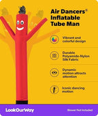 LookOurWay Air Dancers Wacky Waving Inflatable Tube Man Attachment - 7 Feet Tall Advertising Air Dancer Waving Man Inflatable Tube Guy - Blower Not Included - Red - Image 2