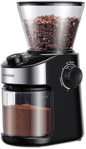 SHARDOR Burr Coffee Grinder Electric with 32 Grinding Sizes, 2026 Upgraded by Shardor