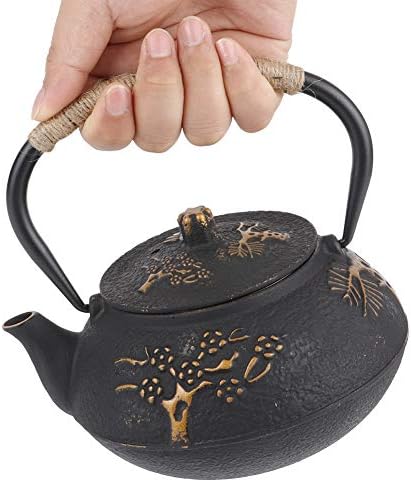 Cast Iron Teapot 0.9L | Long - lasting Japanese Tetsubin Kettle for Induction Cooker/Stove | Heat Retention Iron Pot for Tea Lovers | Elegant Home Decor & Present - Image 5