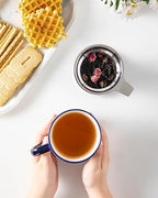 vancasso SELENE Porcelain Tea Mug, 18 oz Porcelain Tea Cup with Infuser and Lid Steeps Loose Leaf Tea, Microwave & Dishwasher Safe, Five-Leaf Clover - Image 5