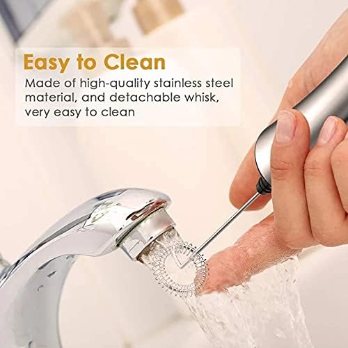 Spring Whisk Electric Milk Frother Handheld Foamer Drink Mixer Two Speeds - Image 4