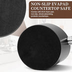 Coffee Knock Box with Lid,Stainless Steel Espresso Knock Box,Non-Slip Rubber Base,Removable Knock Bar - Image 7