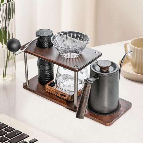 Coffee Dripper Stand Wooden Multipurpose Decorative Pour Over Coffee Station - Image 4
