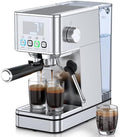 Espresso Machine 20BAR, Steam Frorther & Cold Brew, Stainless Steel by KIUADOA