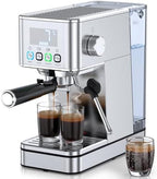 Espresso Machine 20BAR, Steam Frorther & Cold Brew, Stainless Steel by KIUADOA