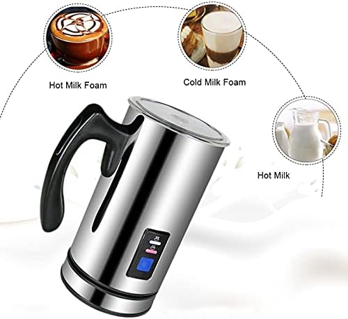 AIZYR Electric Detachable Milk Frother and Steamer Stainless Steel Milk Warmer with Hot & Cold Foam for Coffee, Hot Chocolates, Cappuccino,220v - Image 4
