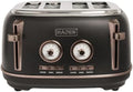 Haden Dorset 4 Slice Wide Slot Stainless Steel Bread Toaster, Black/Pewter by Unknown