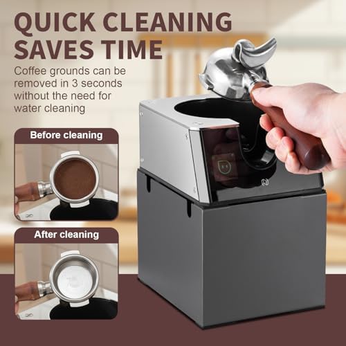 NEUTRAL NS300 Pro Electric Portafilter Cleaner-Automatic Coffee Grounds Cleaning Machine-Knock box for Espresso coffee-Espresso Puck Sucker-Suitable for 58mm portafilters. - Image 3