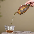 Tea Kettle Chinese Purple Clay Pot Handmade Raw Ore Firewood-fired Teapot Ceramic Tea Infuser - Image 7