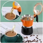 Classic Aluminum Moka Pot Stovetop Espresso Maker for Home Office Camping - Image 7