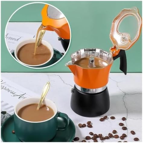 Classic Aluminum Moka Pot Stovetop Espresso Maker for Home Office Camping - Image 7