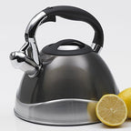Creative Home Crescendo Whistling Tea Kettle, 3.1-Quart, Metallic Smoke - Image 2