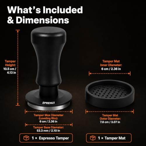 54mm 3-Spring Loaded Espresso Tamper - Self-Leveling fits Breville - Image 5