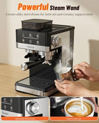 Espresso Machine with Grinder & Milk Frother, 20 Bar - Image 5