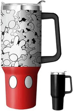 40 Oz Tumbler With Handle and Straw, Reusable Stainless Steel Travel Mug Keeps Drinks Cold & Hot, Leak Proof Insulated Tumbler for Water, Iced Coffee or Iced Tea for Woman Girl by Unknown