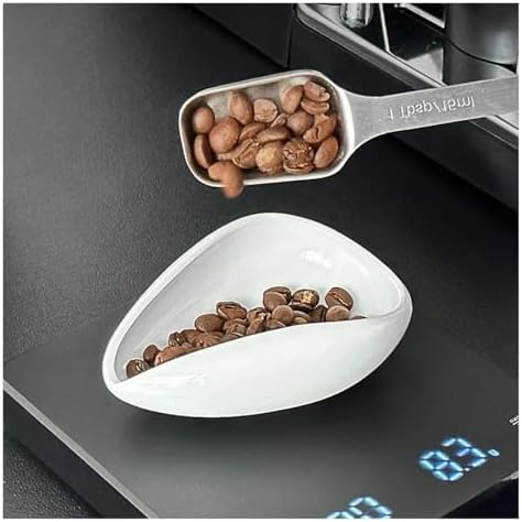 Coffee Beans Dose Tray Pottery/Walnut Wood Weighing Bean Tea Dish Coffee Powder Measuring Cup Coffee Accessories(Type f) - Image 6
