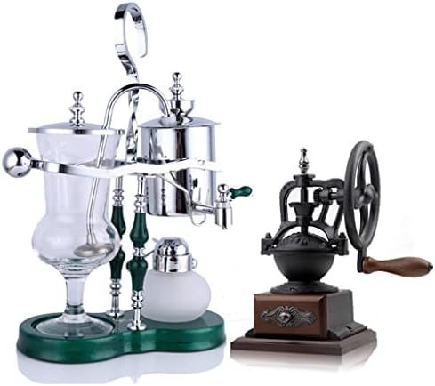 JITEM Cafetera Belgium Luxury Royal Family Balance Syphon Coffee Maker Siphon Brewer Elegant Design Retro Style with U Handle Glass Siphon Pot for Coffee or Tea by Unknown