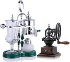 JITEM Cafetera Belgium Luxury Royal Family Balance Syphon Coffee Maker Siphon Brewer Elegant Design Retro Style with U Handle Glass Siphon Pot for Coffee or Tea by Unknown