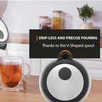 KRUPS 1.7L Glass Electric Kettle: Fast-Boiling 1500W with LED Indicator, Anti-Scale Filter, Auto Shut-Off, and Cordless Design - Boil 1 Cup in 80 Seconds for Perfect Tea and Coffee - Image 4