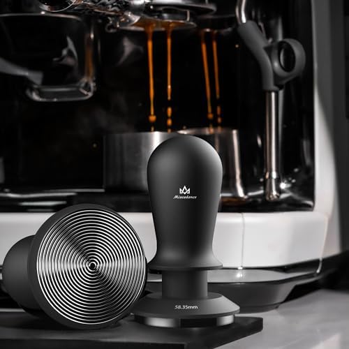Espresso Tamper 58.35mm - Calibrated Spring-Loaded Coffee Tamper with Constant Pressure, Triple-Spring Impact & Sound Feedback for Barista Home Use (Black, 58.35mm) - Image 2