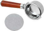 Bottomless Portafilter 58mm Compatible For Gaggia Classic/Classic Pro | Walnut Handle by Neuroquill