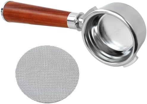 Bottomless Portafilter 58mm Compatible For Gaggia Classic/Classic Pro | Walnut Handle by Neuroquill