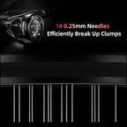 58mm Adjustable WDT Tool 14x0.25mm Needles Adjustable Depth Espresso Stirrer Tool Magnetic Positioning Espresso Machine Accessories Distribution Tool with Storage Base 6 Spare Needles - Image 5