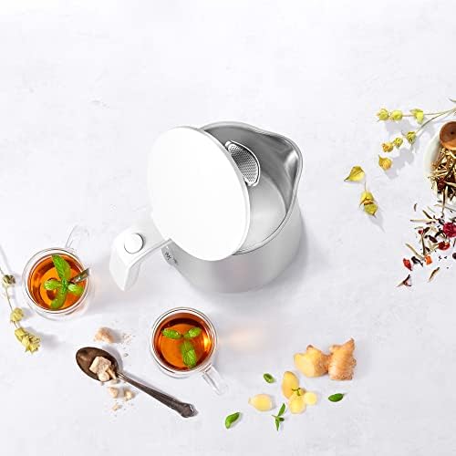 ZWILLING Enfinigy Cool Touch 1-Liter Electric Kettle, Cordless Tea Kettle & Hot Water - Silver - Image 4