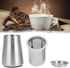 Stainless Steel Coffee Espresso Dosing Cup Cafe Beans Powder FIlter Compatible with Automatic Grinder Coffee AccessoriesNO.1101 - Image 2