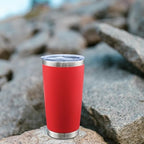 AIANJI 20oz Tumbler with Lid Stainless Steel Tumblers Insulated Mug Red 6P - Image 2