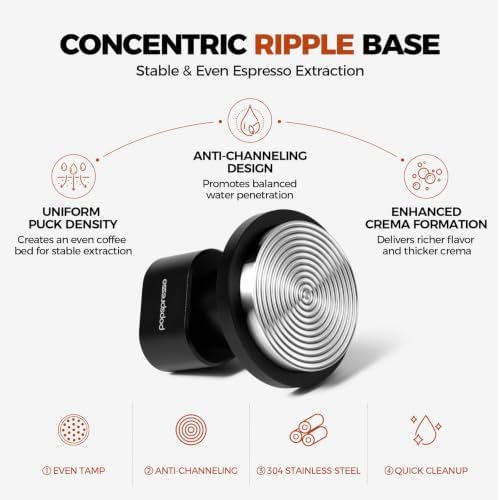 51mm Espresso Tamper, Impact Design Coffee Tamper with Sound Feedback, 3 Spring Loaded Coffee Tamper with Interchangeable 15lb/30lb Springs, Calibrated Tamper for 51mm Portafilter - Image 5