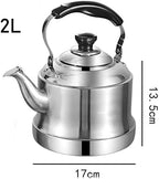Whistling Tea Kettle for Stove Top, Stainless Steel Whistle Teapot with Infuser, Hot Water Teapot for All Stovetops(2L) - Image 3