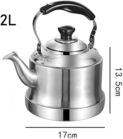 Whistling Tea Kettle for Stove Top, Stainless Steel Whistle Teapot with Infuser, Hot Water Teapot for All Stovetops(2L) - Image 3