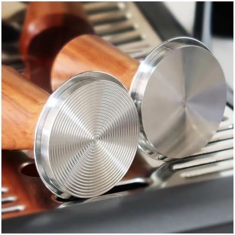 51/53/58mm Espresso Coffee Tamper Spring-loaded Calibrated Tamper with Premium Stainless Steel Walnut Wooden Handle Tamper - Image 4