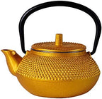 tetsubin Cast iron Tea Kettle workshop Healthy japanese Tea pot with Stainless Steel Infuser（10.14oz） by Unknown