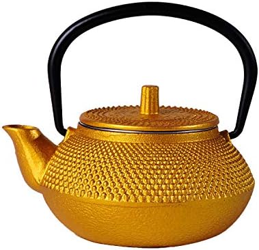 tetsubin Cast iron Tea Kettle workshop Healthy japanese Tea pot with Stainless Steel Infuser（10.14oz） by Unknown