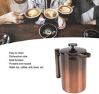 French Press Coffee Maker, Stainless Steel Coffee Press with Filter, Double Layer Coffee Press Pot, Travel Coffee Presses for Camping and Outdoor Travel (800ml) - Image 2