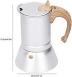 3 Cups Stove Top Espresso Coffee Maker, Italian Expresso Coffee Maker Machine Moka Pot for Gas or Electric Ceramic Stovetop, Cappuccino or Latte - Image 4