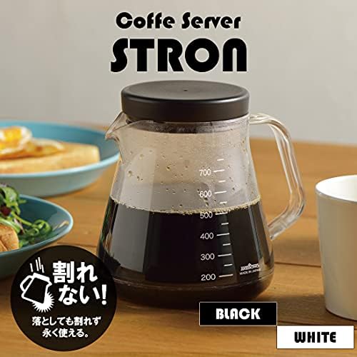 Akebono Sangyo TW-3725 Unbreakable Coffee Server, 25.5 fl oz (750 ml), White, Stroon, 750, Dishwasher Safe, Made in Japan - Image 2