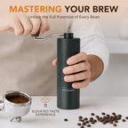 Portable Manual Coffee Grinder, Adjustable Stainless Steel Burr - Image 6