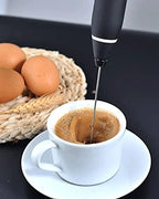 Milk Frother Handheld Foam Maker for Lattes - Whisk Drink Mixer for Coffee, Mini Foamer for Cappuccino, Frappe, Matcha, Hot Chocolate - Image 2