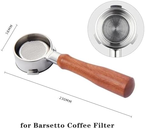 58mm 3 Ear Stainless Steel Bottomless Portafilter，Compatible For Breville，Mini/Max/VCF-126X Coffee Filter Accessory(58mm-E) - Image 2