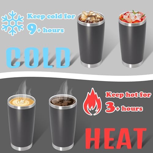 20 oz Tumbler Insulated Tumblers Stainless Steel Coffee Mug,Mix 12PCS - Image 4