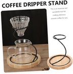 Coffee Dripper Rack with Wooden Base and Iron Stand, Universal Holder - Image 6