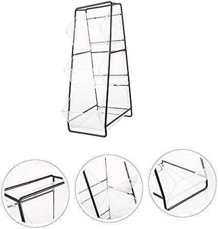 BESPORTBLE 1 Set Pen Organizer for Desk Containers Tea Packet Tea Bag Creamer Sweetener Sugar Tea Packet Rack Shelf Vertical Tea Organizer Teabags Metal Milk Tea Pantry Coffee Bag re-usable - Image 5