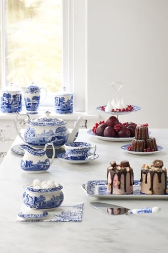 Spode Blue Italian Teacup and Saucer, Set of 4 - Image 3