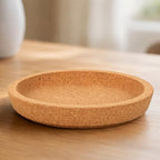24pcs Round Cork Coaster Absorbent & Heat Insulation (Light Brown) - Image 3