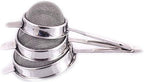 Steel Chalani, Stainless Steel Tea Strainer Chalni Double Mesh Last Long Set of 3 Pcs (8,9,10 cm) by Unknown