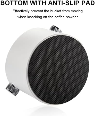 Espresso Knock Box, Stainless Steel Coffee Puck Knock Box(Silver) - Image 5