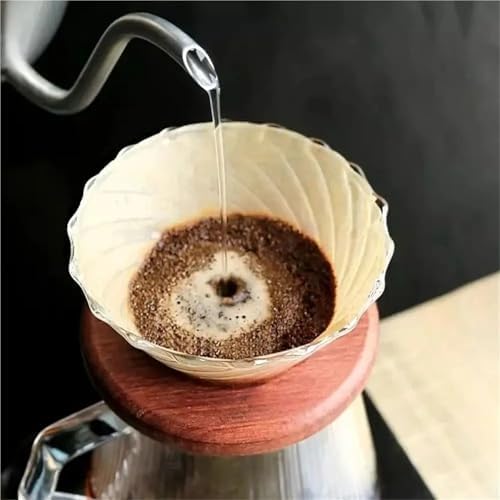 600 Pcs Hand-Brewed Coffee Filter Papers – Conical Wood Pulp Portable Drip Sheets For Cafe Tools - Image 2